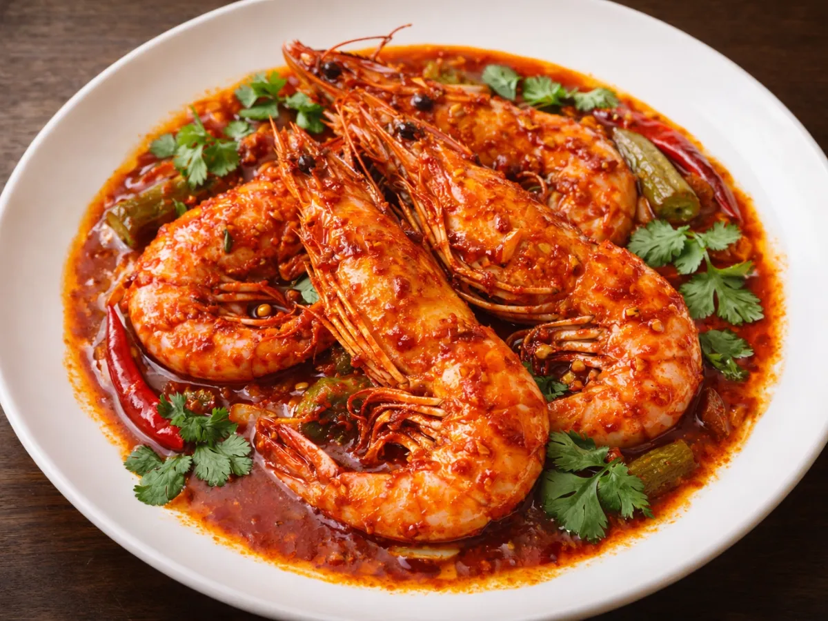 Singapore Chilli Prawns