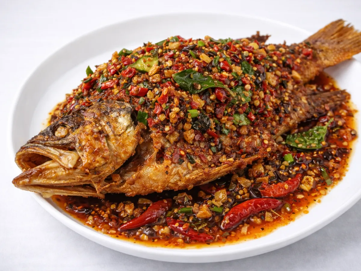 Deep Fried Fish Thai Style