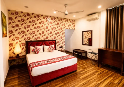 Maroon Double Room